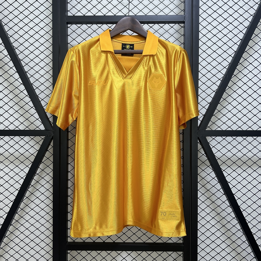 25 26 Wolves 70th Anniversary Shirt 1:1 Thai quality S-4XL