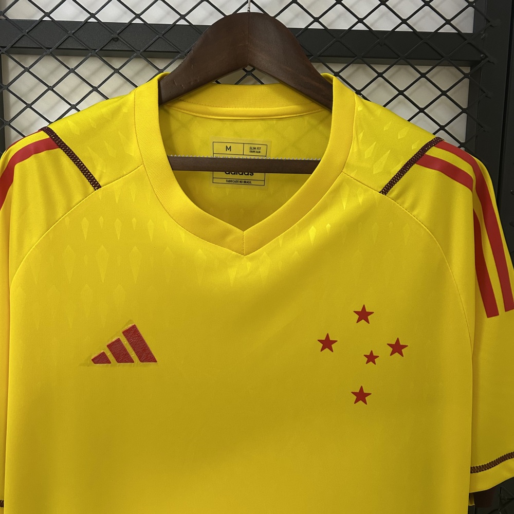 24/25 Cruzeiro Limited Edition Goalkeeper Yellow Jersey  1:1 Thai quality S-4XL