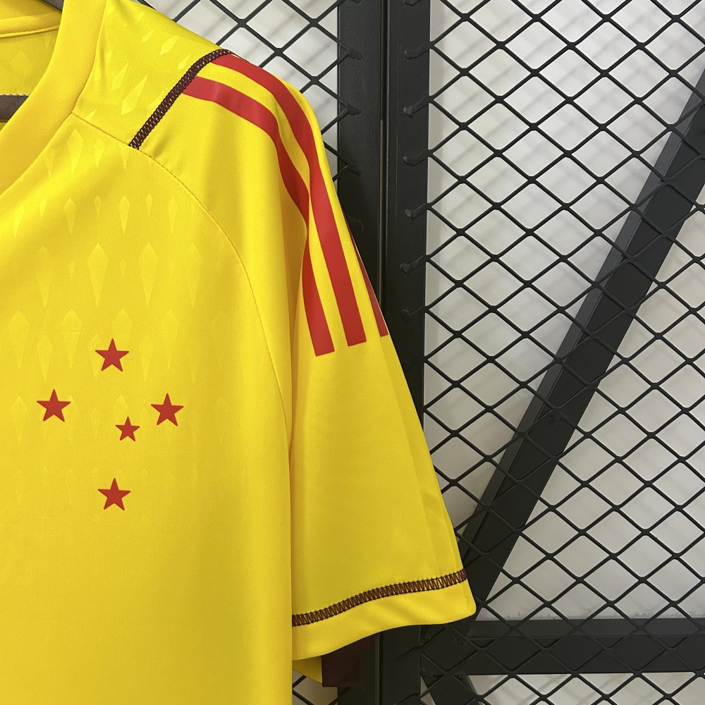 24/25 Cruzeiro Limited Edition Goalkeeper Yellow Jersey  1:1 Thai quality S-4XL
