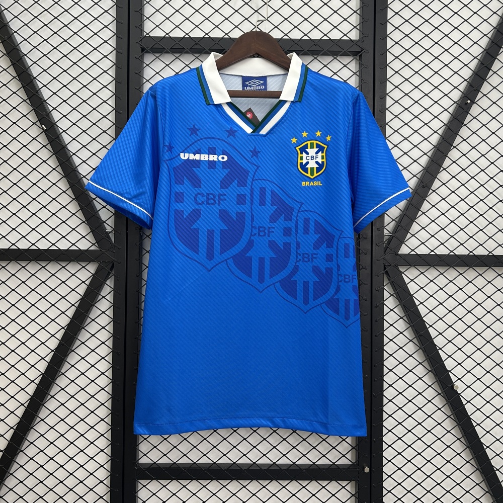 Retro Brazil 93/94 away  Jersey  1:1 Thai quality
