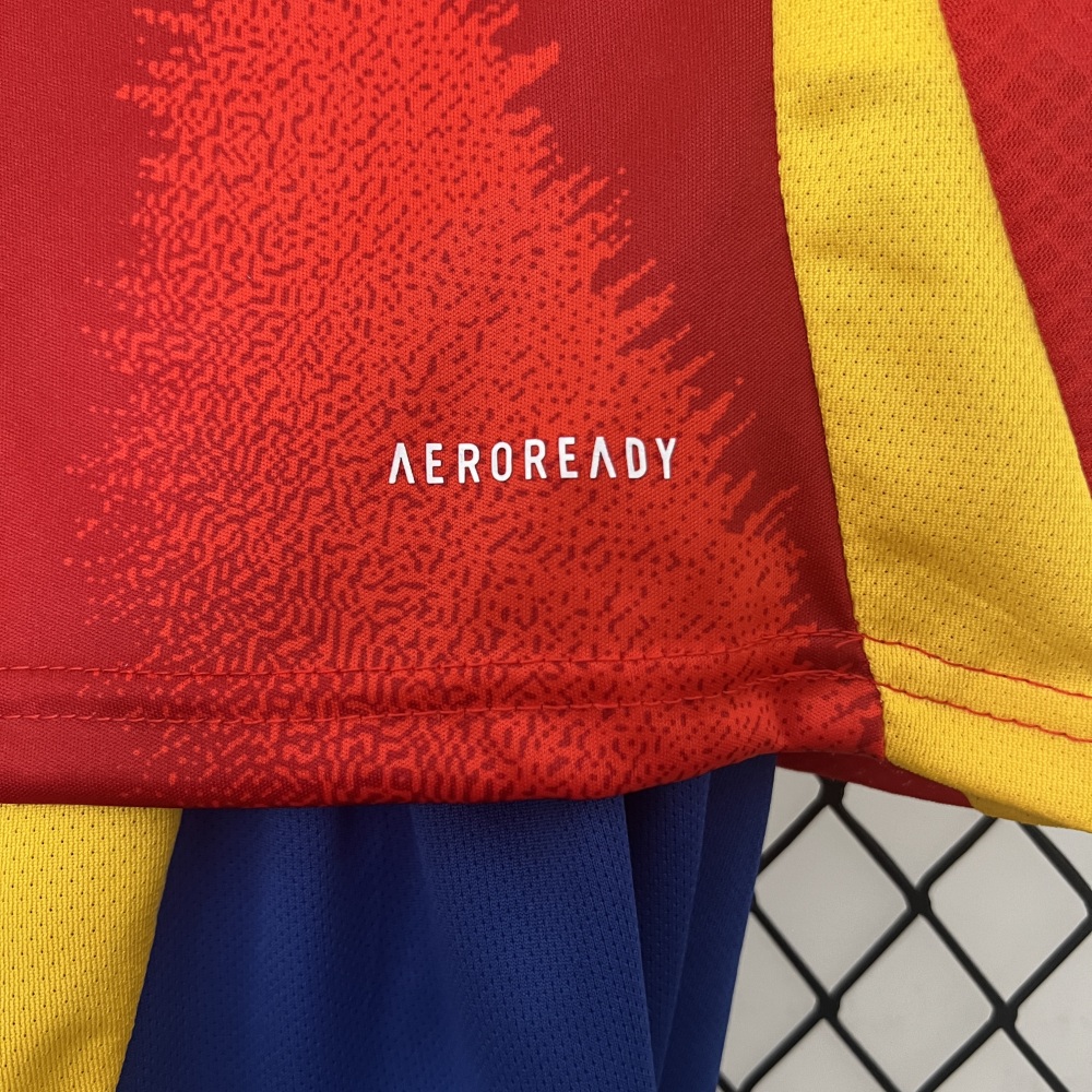 24/25 kids Spain home Jersey Kits(Jersey+Shorts) 1:1 Thai Quality