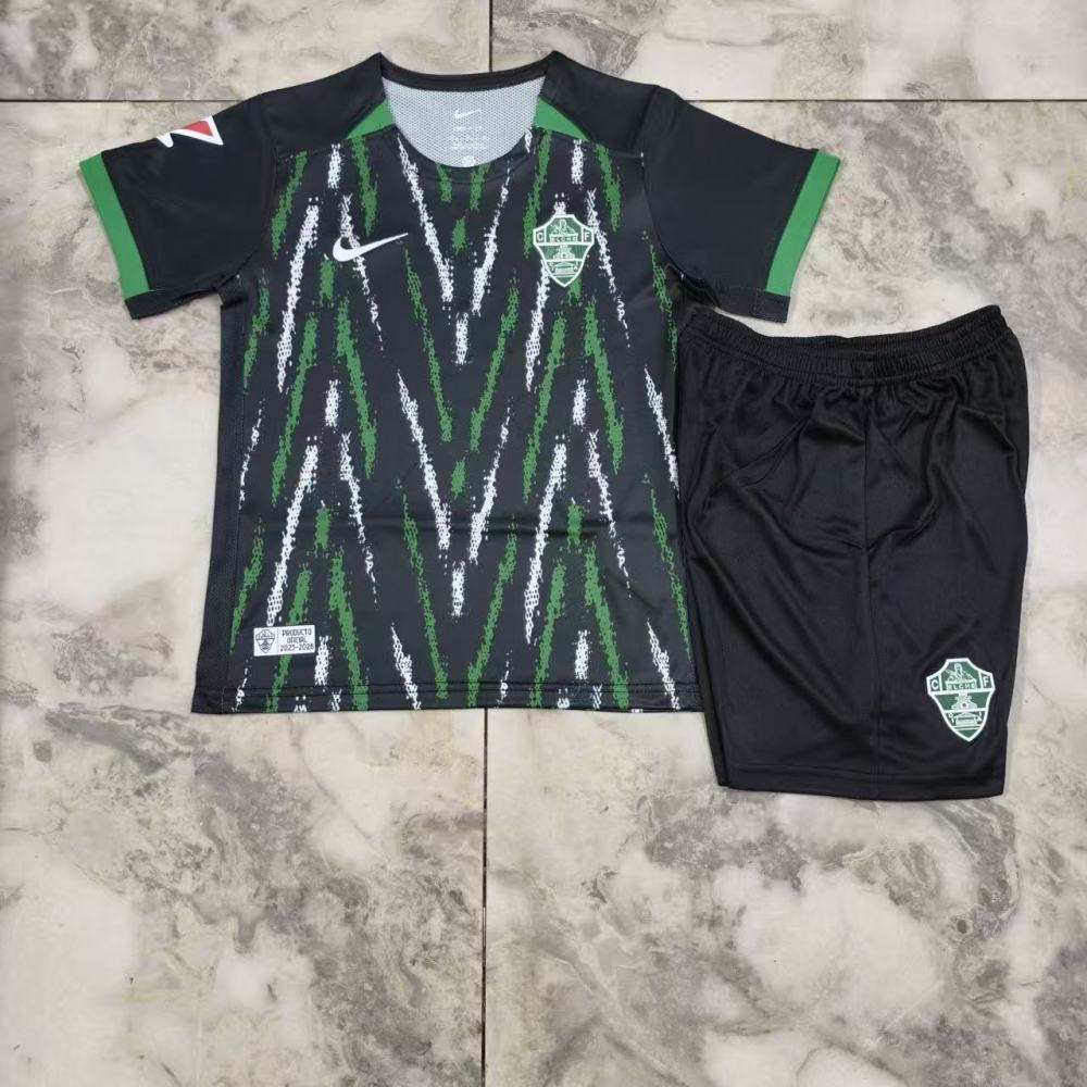 24/25 kids Elche away game Jersey Kits(Jersey+Shorts) 1:1 Thai Quality