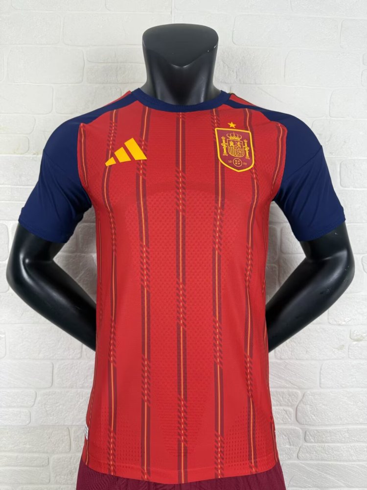 25-26 Spain Home Jersey 1:1 Thai quality S-2XL(PLAYER VERSION）