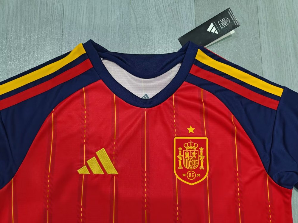25/26  Spain Home Jersey  1:1 Thai quality S-4XL
