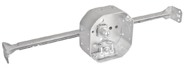 4" OCT BOX 1-1/2" DP ADJ BAR HGR MC/BX