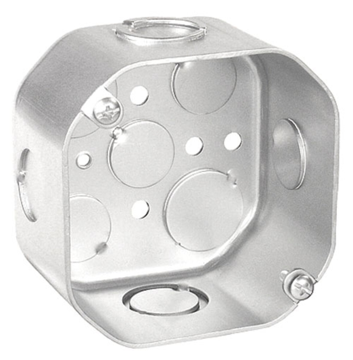 4 IN OCTAGON BOX 3-1/2 IN 1/2 & AMP 3/4 KO
