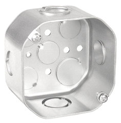 4 IN OCTAGON BOX 3-1/2 IN 1/2 & AMP 3/4 KO