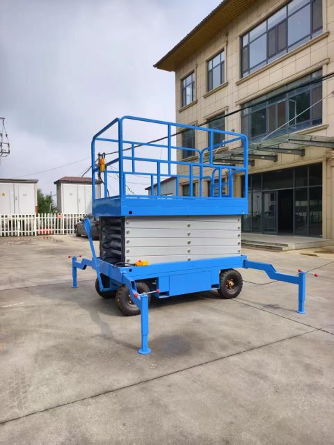Manual walking mobile scissor lifting patform lift table,Manufacturer of Skid Steer Attachments, Forestry Mulcher, Remote Control Lawn Mower ...