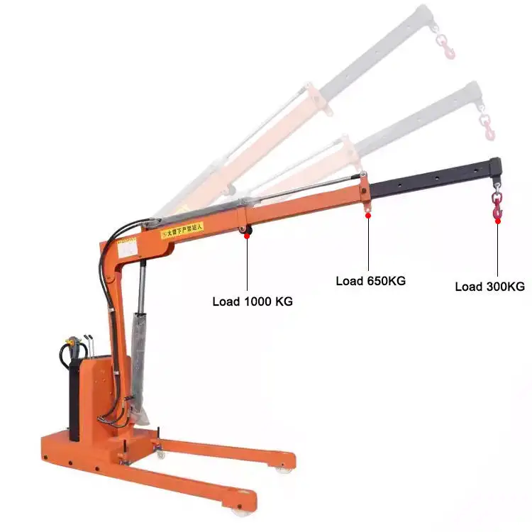 Hydraulic floor crane 1 Ton,Manufacturer of Skid Steer Attachments, Forestry Mulcher, Remote Control Lawn Mower ...