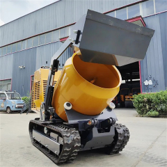 Crawler type small self-loading concrete mixer,Manufacturer of Skid Steer Attachments, Forestry Mulcher, Remote Control Lawn Mower ...