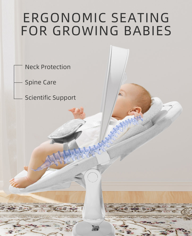 Zoicay Electric Baby Swing - S1000 (White)