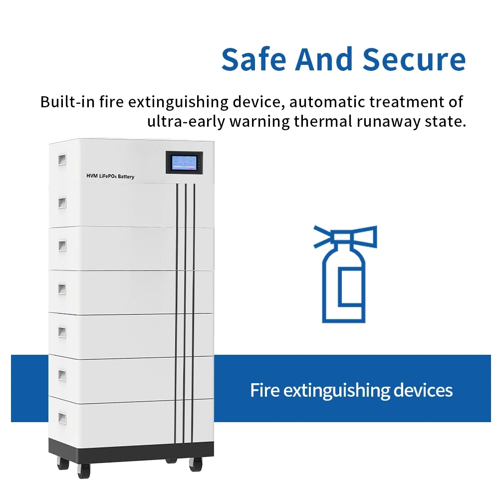 Stackable 96v 144v 192v Lithium Ion Battery Pack LFP Home Solar Storage Battery Rechargeable BMS All in One System