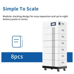 Stackable 96v 144v 192v Lithium Ion Battery Pack LFP Home Solar Storage Battery Rechargeable BMS All in One System