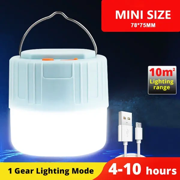 Campinglampe Bulb Portable Emergency Lamp Rechargeable Repair Solar Work Light BBQ Led Camping Lantern
