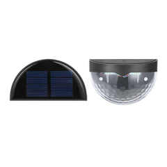 Solar Fence Post Lights Wall Mount Decorative Deck Lighting, Black White Solar Powered Outdoor Lamp for Pathway