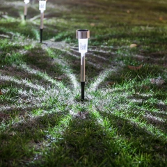 Outdoor Waterproof IP65 Aluminum Body LED Solar Garden Patio Lamp Wireless Walkway Lawn Paths Lighting