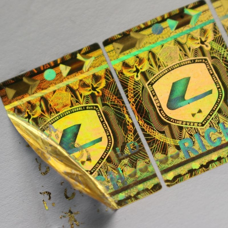 Holographic stickers