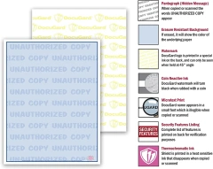 Most popular in 2024 Advanced Blue Multi-Purpose Security Paper custom watermark paper