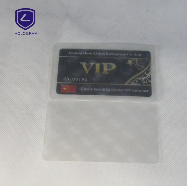 3D laser hologram sticker/anti-fake holographic labels for ID card