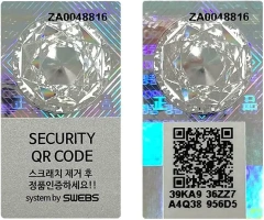 Security hologram stickers serial number warranty void if removed label for security business protection