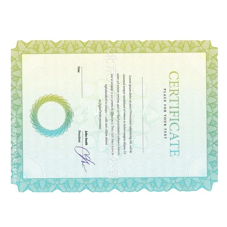 Good Selling Custom Printing Diploma Cover Diploma Holder for Certificate Watermark Paper Security Certificate For University