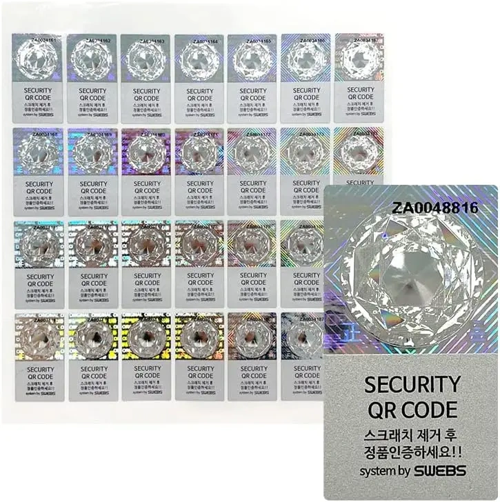 Security hologram stickers serial number warranty void if removed label for security business protection