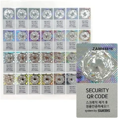 Security hologram stickers serial number warranty void if removed label for security business protection