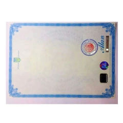 Good Selling Custom Printing Diploma Cover Diploma Holder for Certificate Watermark Paper Security Certificate For University
