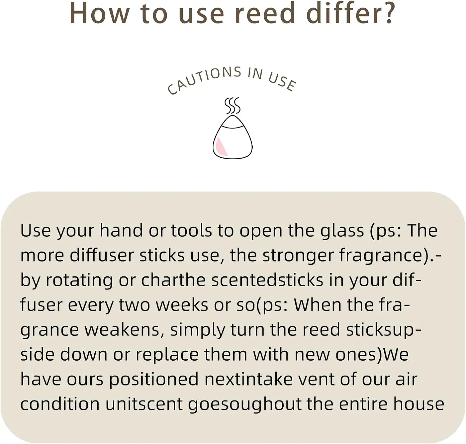 OEM factory supply high quality custom printing perfume instruction ingredients instruction stickers for perfume essential oil