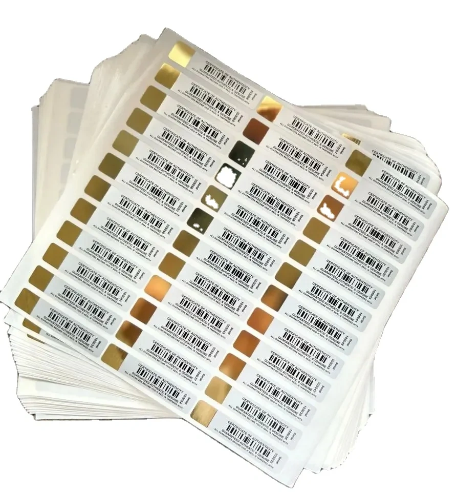 Security hologram stickers serial number warranty void if removed label for security business protection