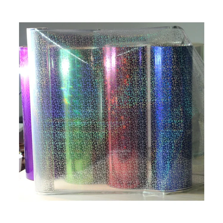 Holographic packaging film for various patterns of gift wrapping