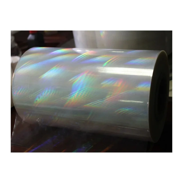 transparent PET/PVC holographic film, laser packaging film, lamination and printing PVC film