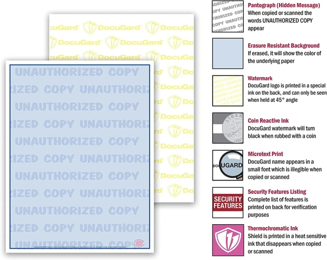 Most popular in 2024 Advanced Blue Multi-Purpose Security Paper custom watermark paper