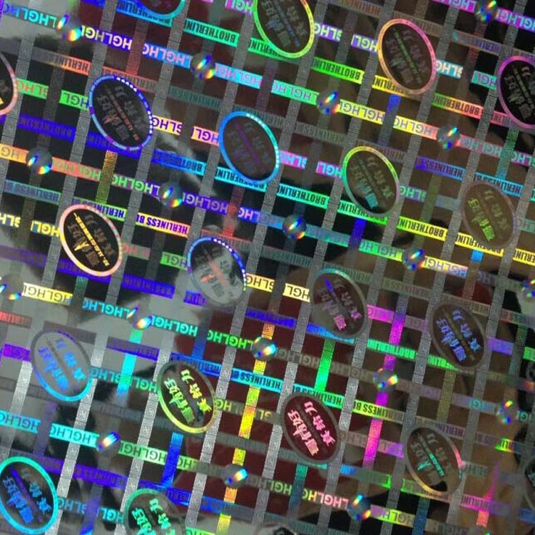 Laser High Quality Control Holographic Hot Stamping Foil Hologram Foil Stamping For Paper/PVC/Plastic.