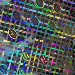 Laser High Quality Control Holographic Hot Stamping Foil Hologram Foil Stamping For Paper/PVC/Plastic.