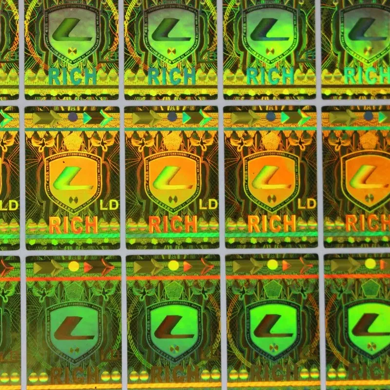 printing custom 3d hologram sticker /3d holographic security label