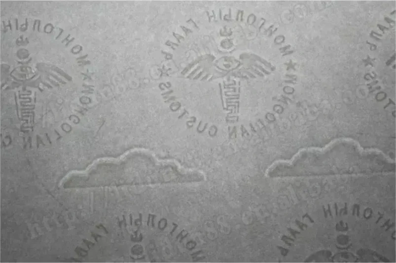 Customize safety watermark paper with security thread and UV fiber for the certificate