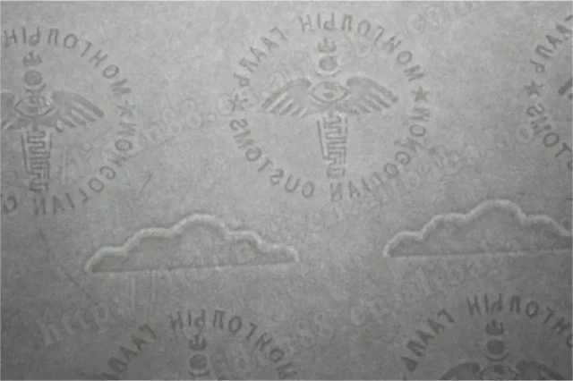 Customize safety watermark paper with security thread and UV fiber for the certificate