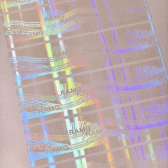 3D secure custom transparent hologram sticker, pvc card with hologram, id hologram sticker