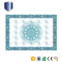 Anti-counterfeiting certificate of authenticity custom printing anti-theft paper certificate of origin china
