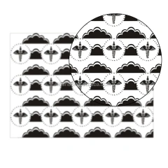 Mongolia watermark paper cloud has a beautifully designed watermark Isometric watermark expert