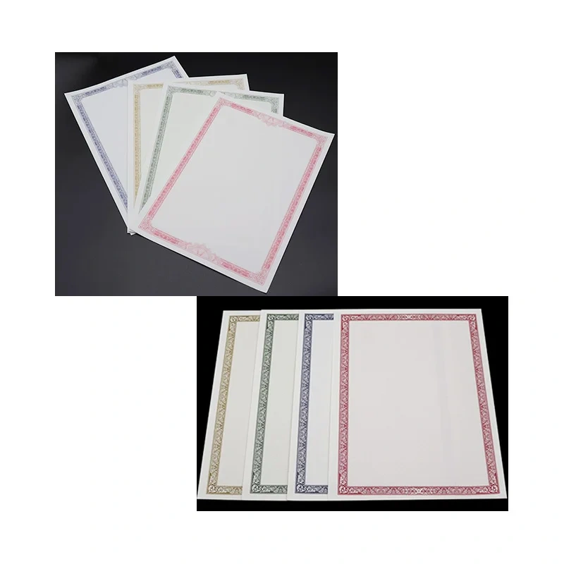 Anti-counterfeiting certificate of authenticity custom printing anti-theft paper certificate of origin china