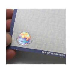 Holographic adhesive strips, hot stamping paper glue, and lidun customized security and anti-counterfeiting labels