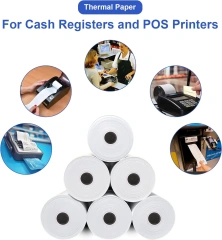 Custom private labels Blank Self-Adhesive Sticker Paper Matt Paper Thermal Transfer Label Jumbo Roll Material