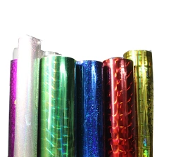 Roll or sheet PP / PET / self-adhesive holographic film packaging flowers luxury paper packaging