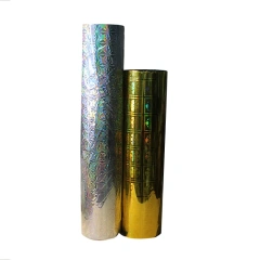 Roll or sheet PP / PET / self-adhesive holographic film packaging flowers luxury paper packaging