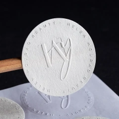 custom print sticker embossed label matte sticker bump sticker custom pure white steel logo production branding