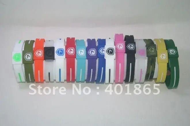 fashion durable anion silicone power energy bracelet anion energy balance sports wristband silicone bracelet