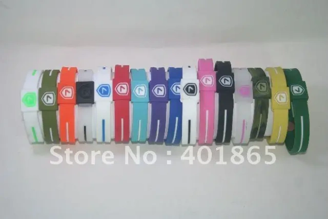 fashion durable anion silicone power energy bracelet anion energy balance sports wristband silicone bracelet