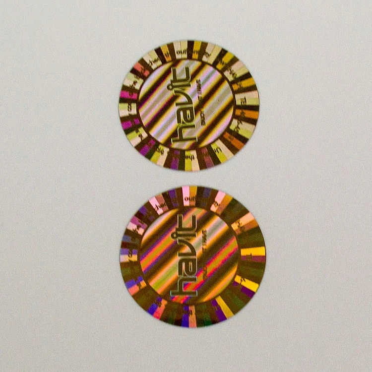 Anti-UV Waterproof Rainbow Silver Laser 3D Holographic Reflection Glitter Sticker Die Cut Label Logo Custom Holographic Sticker